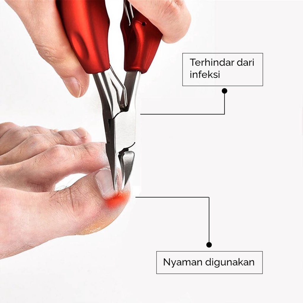 Gunting Kuku kutikula besar lucu pedicure stainless steel