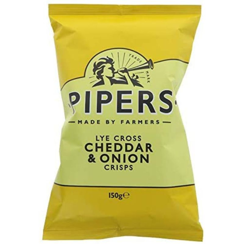 

PIPERS LYE CROSS CHEDDAR & ONION 150 GR