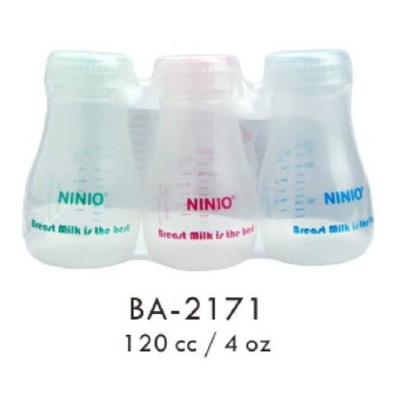 Ninio Breastmilk Bottle Storage 120ml - Ninii Breast Milk Storage Baby - Ninio Botol Asi - Tempat Asi Bayii - Wadah Asi Bayi