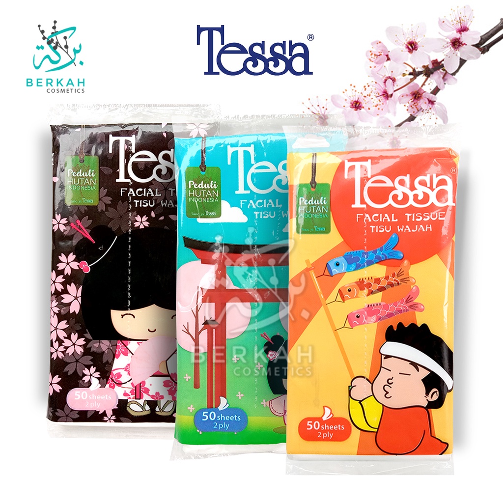 Tessa Facial Tissue Travel Pack Isi 50 Sheet [Tisu]