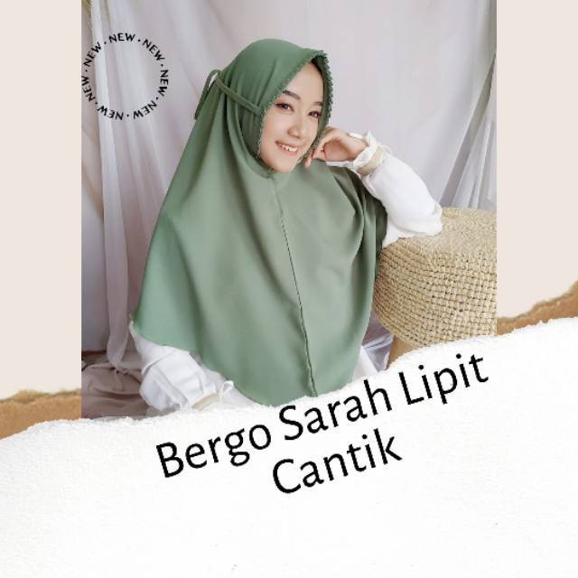 BERGO SARAH // HIJAB BERGO SARAH KRIWIL LIPIT