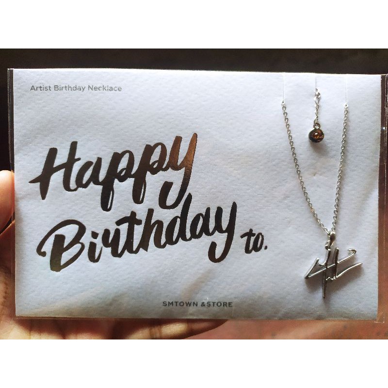 Birthday Necklace Chanyeol