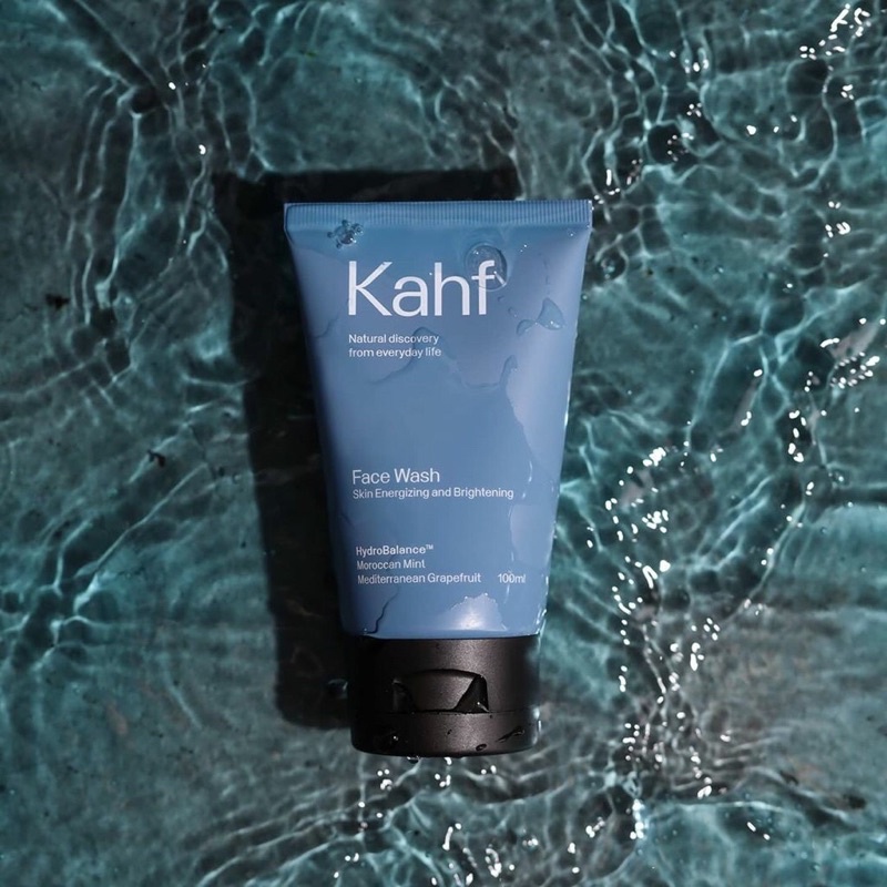 Kahf Skin Energizing and Brightening Face Wash 100 ml - Sabun Pembersih Wajah Pria Untuk Kulit Cerah Bebas Kusam