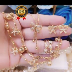 Xuping set perhiasan lapis emas 24k 2030e