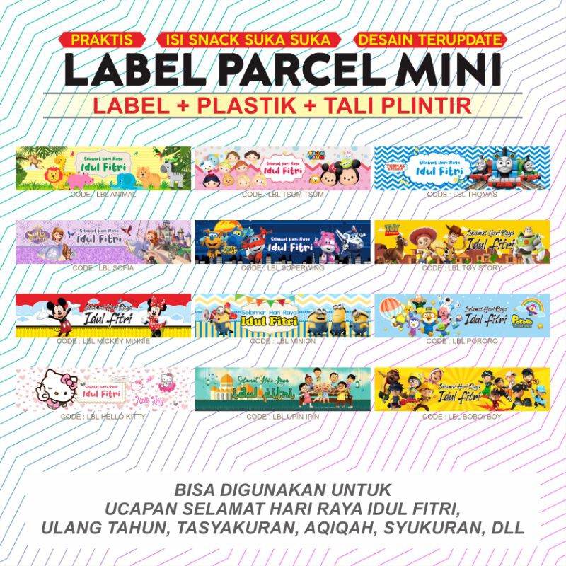 

Label Snack / plastik Angpao lebaran selamat hari raya idul Fitri PART 3