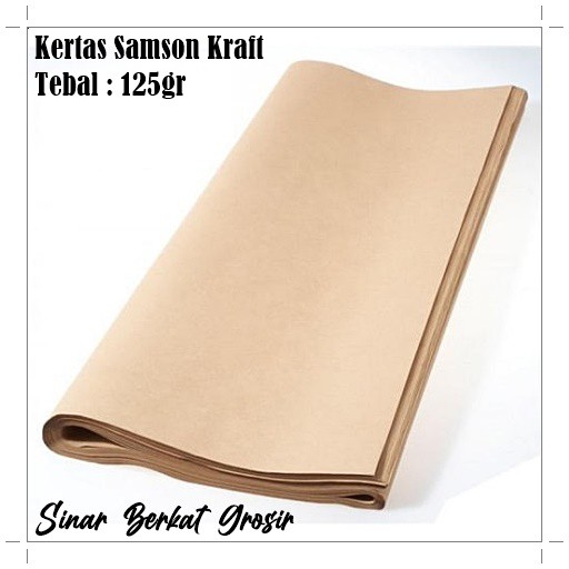 Jual Kertas Samson Kraft / Kertas Paper Bag / Kertas Packing Plano 125 ...