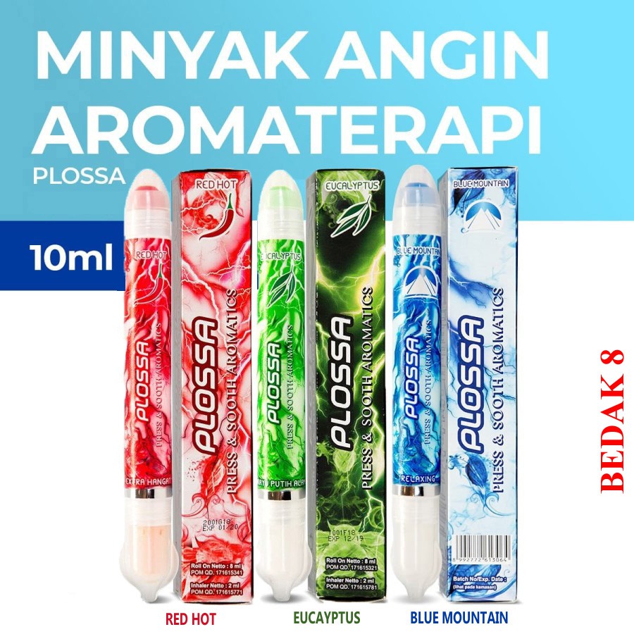 Plossa Minyak Angin Dus 10 ml/Plossa Press &amp; Sooth Aromatics 10 ml