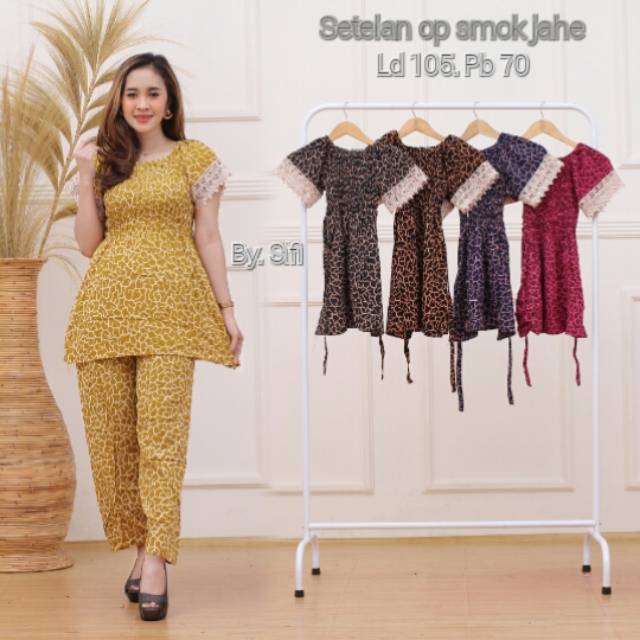 Setelan cp arabian smok jahe