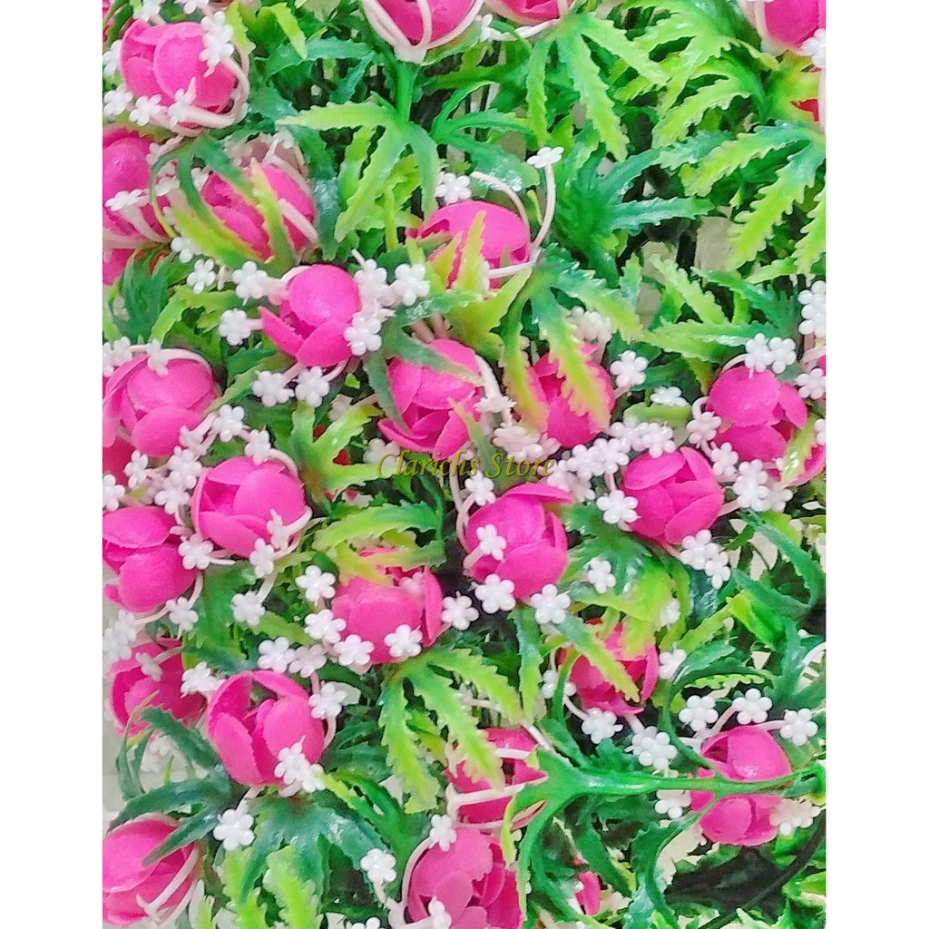 Rambat Bunga Karmila Pretty - Hiasan Bunga Plastik Dinding Pajangan Interior Rumah Kantor Terbaik-Pink