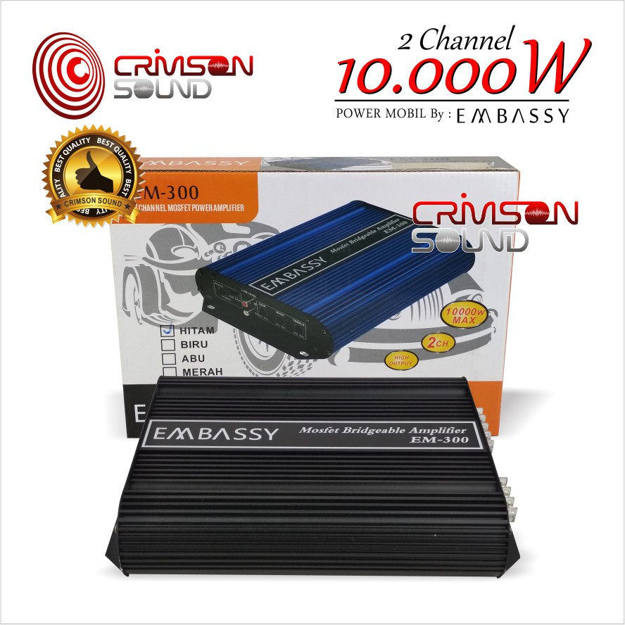 POWER MOBIL 2 Channel EMBASSY 10.000 Watt EM-300