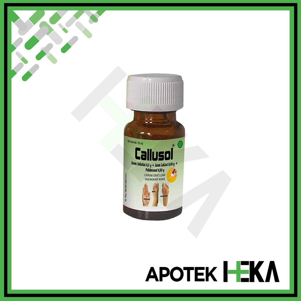 Callusol Larutan 10 ml - Obat Mata Ikan Kutil Kapalan (SEMARANG)