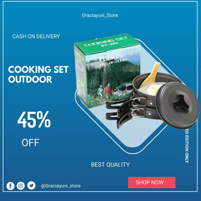 Peralatan Masak Camping Perlengkapan Survival Kemping Outdoor