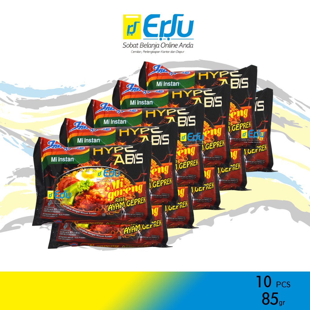 

10PCS Indomie Hype Ayam Geprek Mie Goreng Instan Halal MUI - 10pcs x 85gr