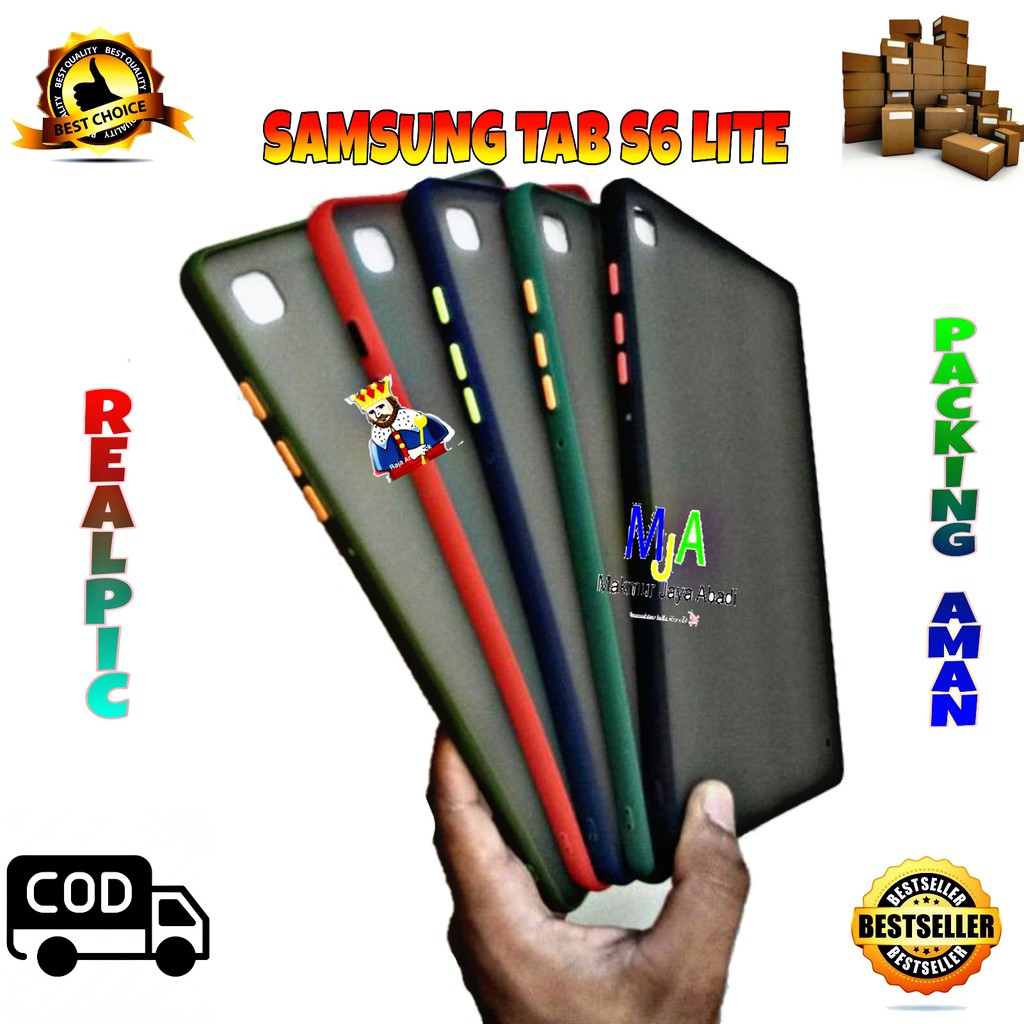 SOFTCASE SAMSUNG GALAXY TAB S6 LITE - CASE MATTE FULL COLOUR MY CHOICE BUMPER CASE PELINDUNG KAMERA