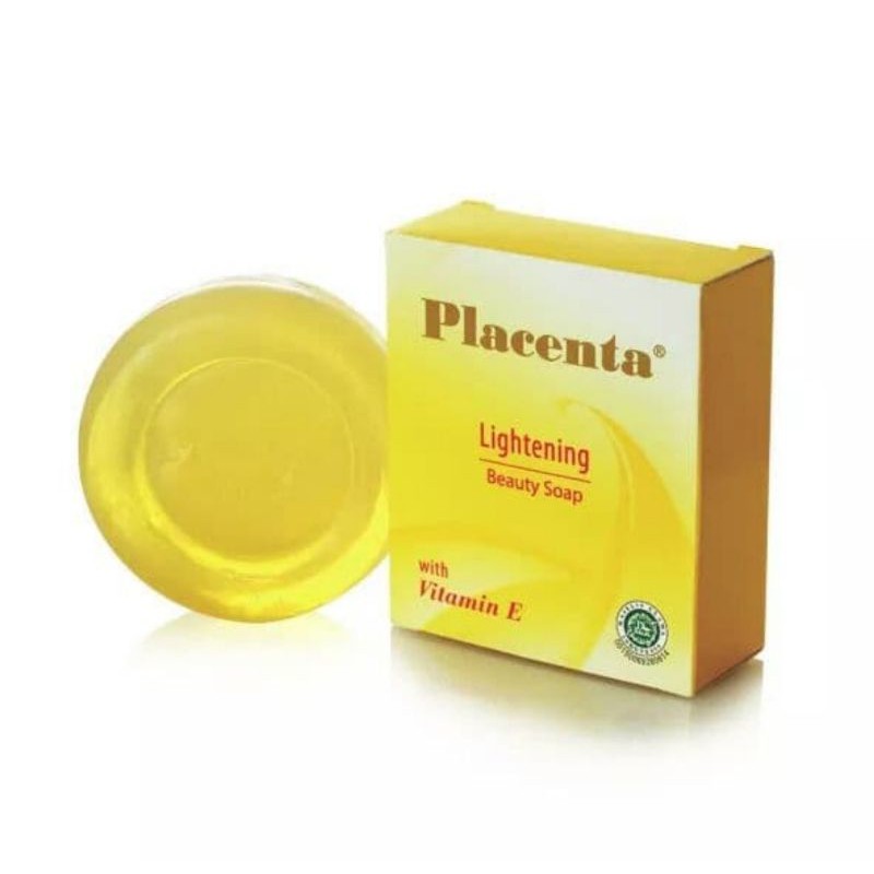 Gambar Sabun Placenta Lightening Beauty Soap Vitamin E 80gr