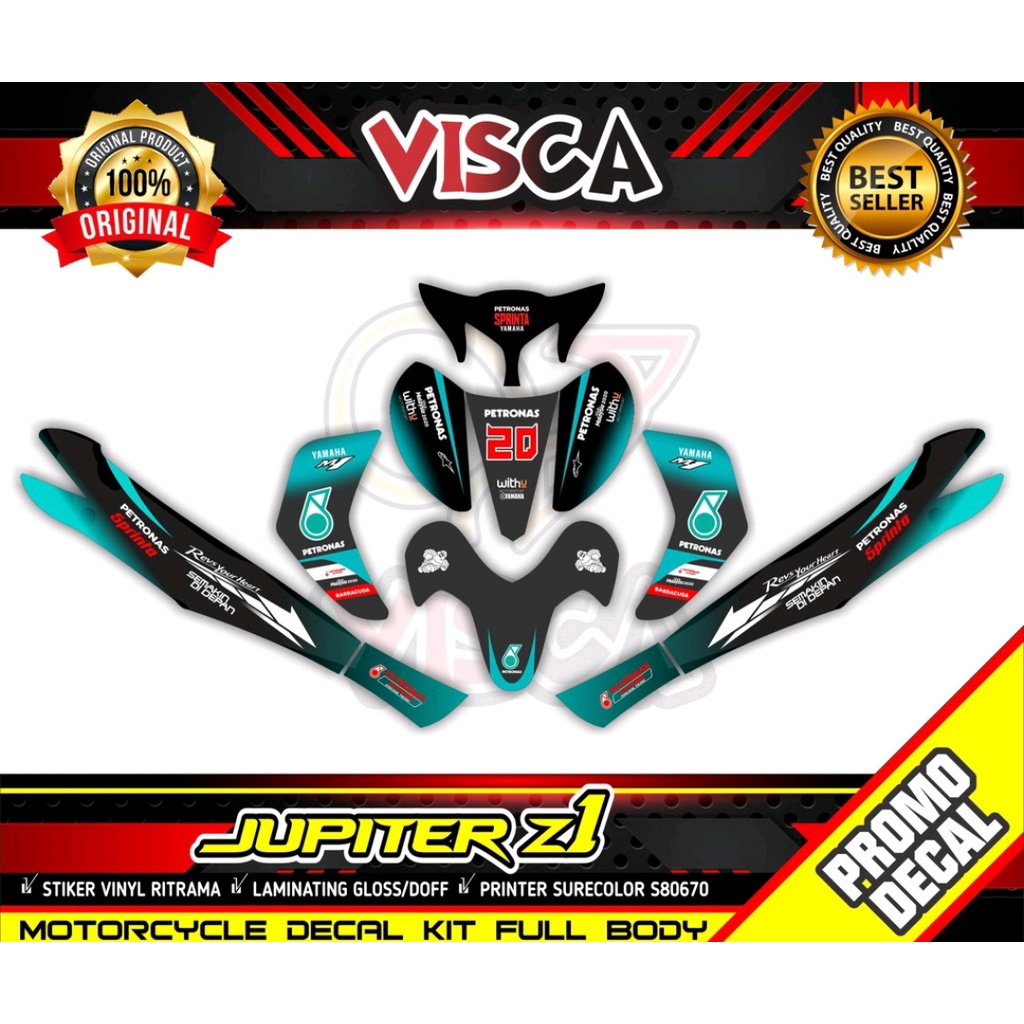 Decal Stiker Jupiter Z1 Striping Jupiter Z1 Petronas Grade B