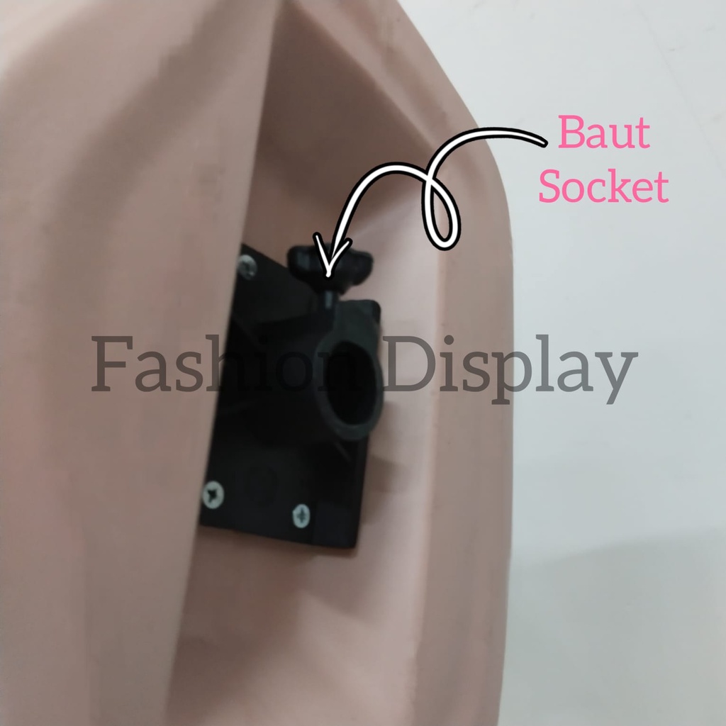 Patung Manekin Torso Cowok Setengah Badan Botak/Rambut Display Baju Manekin Laki Laki(BH)