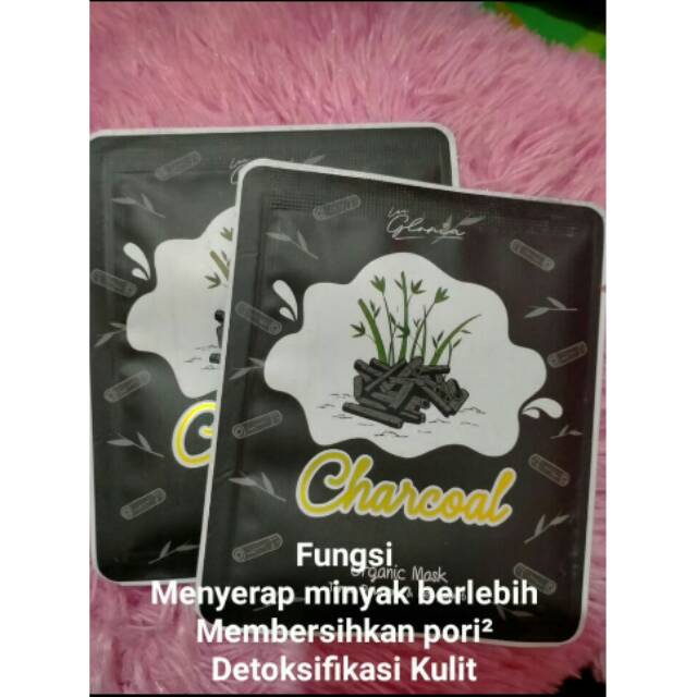 [OPEN RESELLER] masker organik by lea gloria variant chorcoal