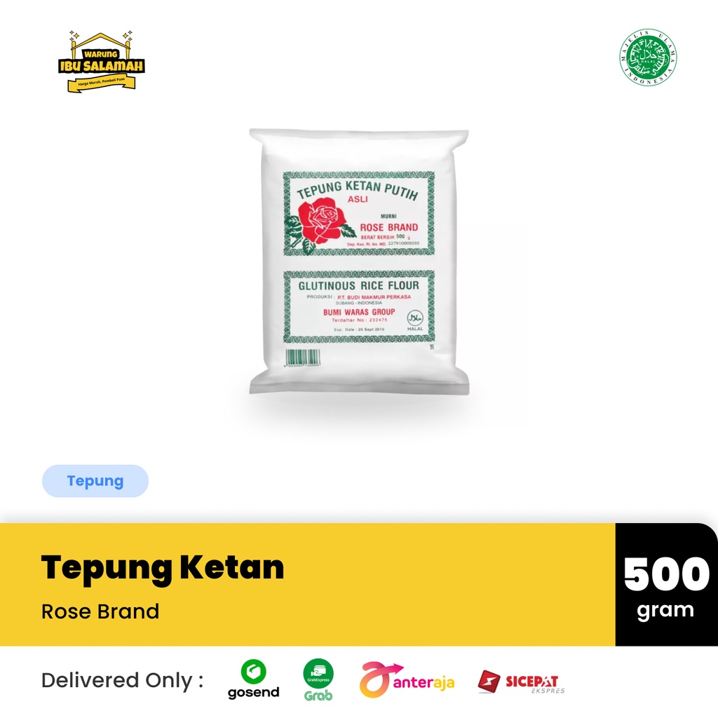 

Tepung Ketan Rose Brand - 500 Gram