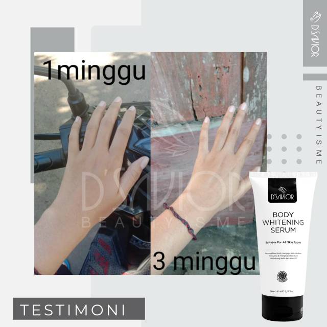 DSAVIOR BODY WHITENING SERUM BPOM HALAL (FREE GIFT)