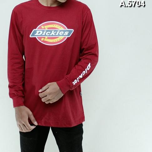 Kaos Dickies - Lengan panjang A-5704 Distro Pria | Kaos Keren | Kaos Murah | Grosir Kaos