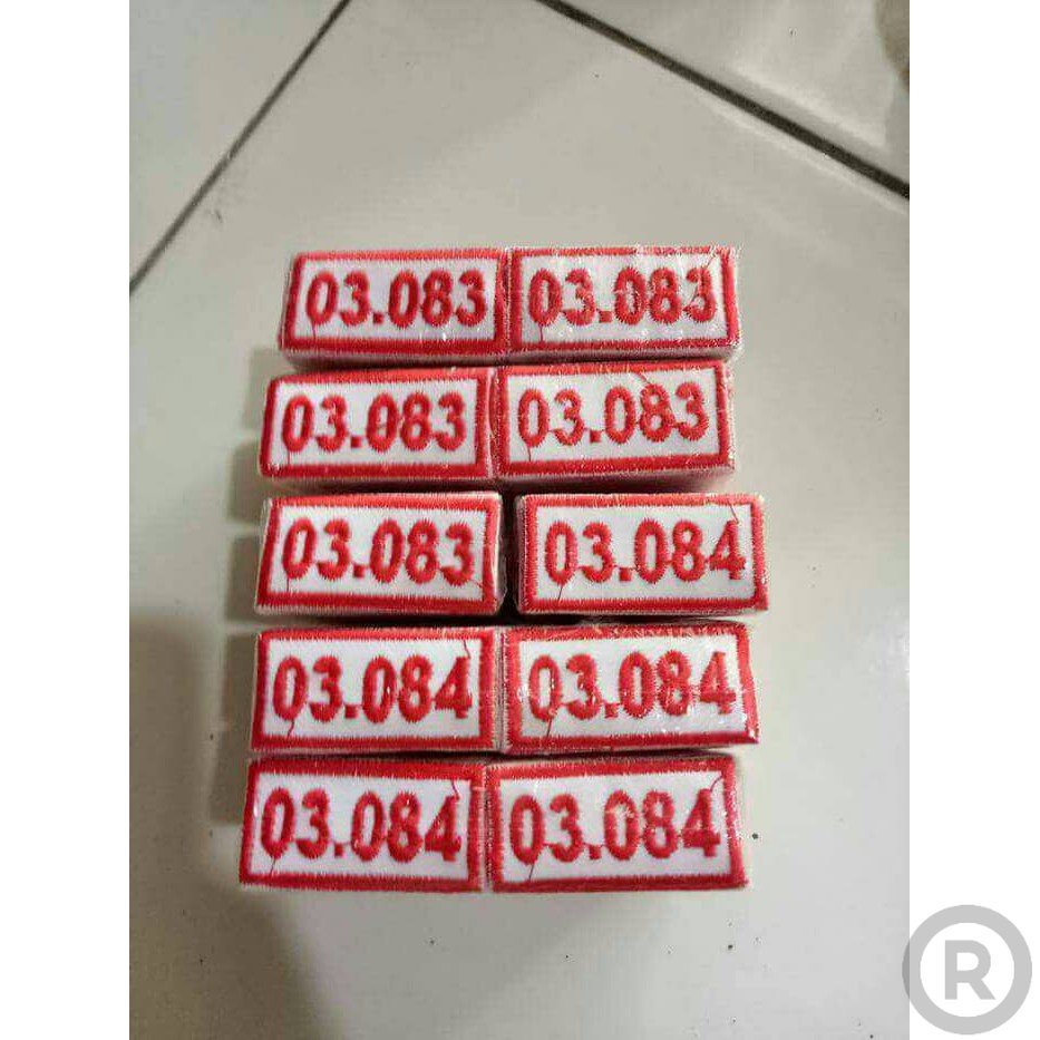 no gudep / atribut pramuka / badge pramuka Bordir Nama Dada Sekolah