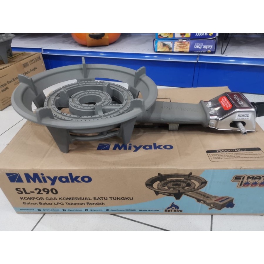 MIYAKO Kompor Gas 1 Tungku Industrial SL 290 - Garansi Resmi 1 Tahun