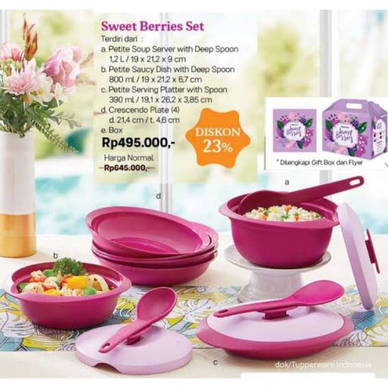 Sweet family tupperware 1 set
