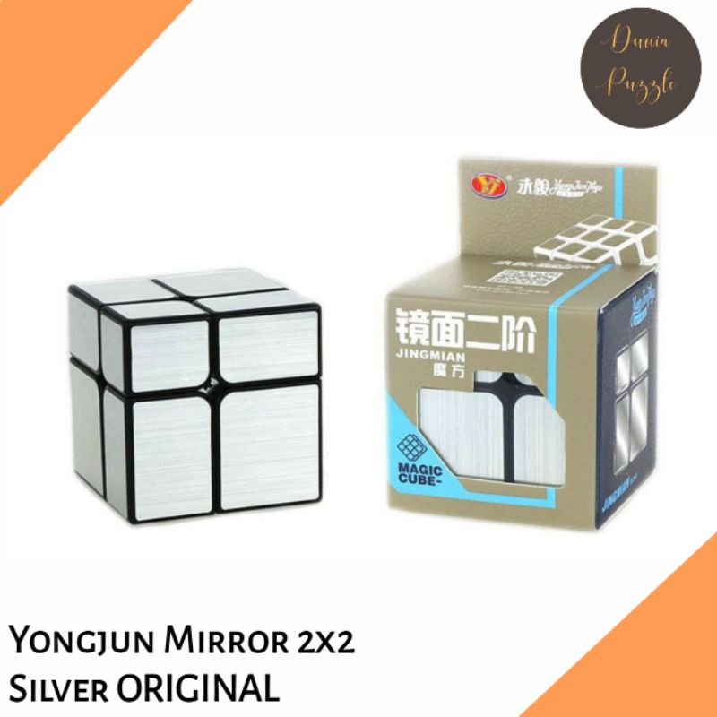 Rubik 2x2 Yongjun Yingmian Mirror 2x2 Silver ORIGINAL