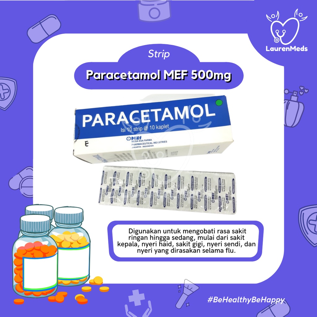 Paracetamol MEF 500mg | BOX