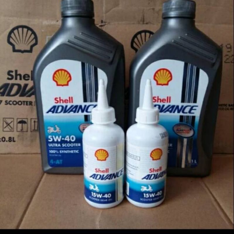paket oli shell ultra scooter xmax ( 2 oli shell ultra scooter 2 oli gardan shell )