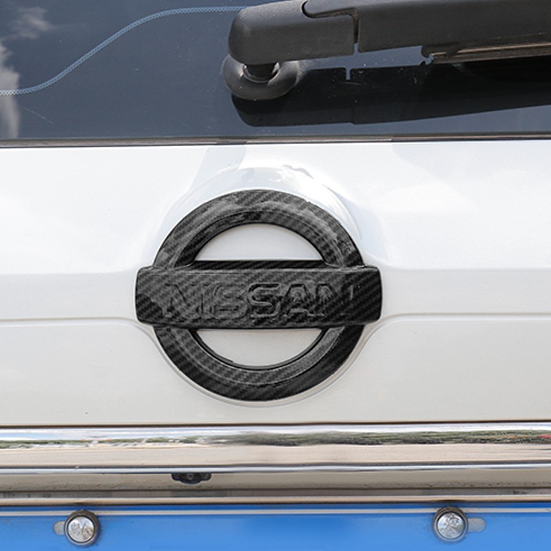 Xuming Untuk Nissan Xtrail 2014 2021 Pola Serat Karbon Depan Logo Cover X Trail Belakang Logo Cover Trim