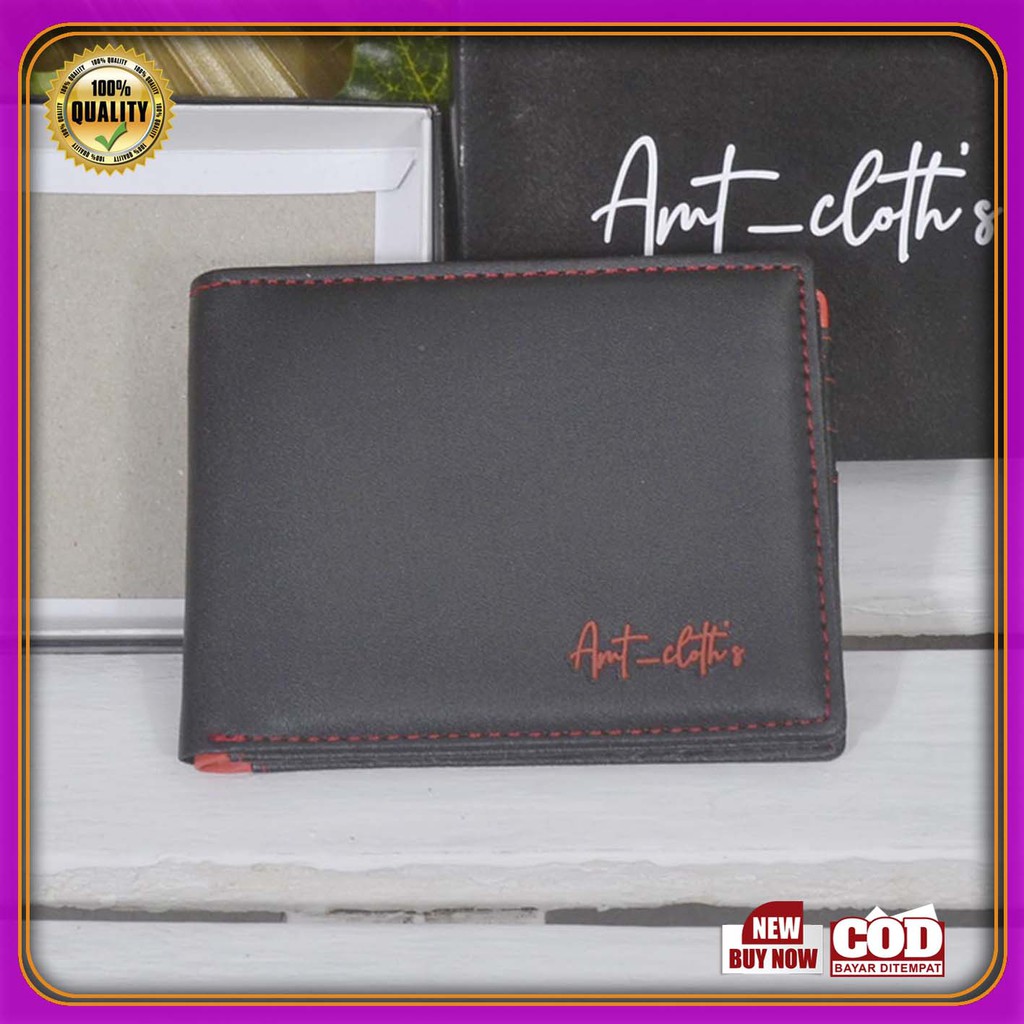 3.3 MEN SALE!! Dompet Pria + BOX Dompet Polos  best Quality COD