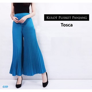  Celana  Kulot Plisket  Panjang Pinggang Kerut  Shopee Indonesia