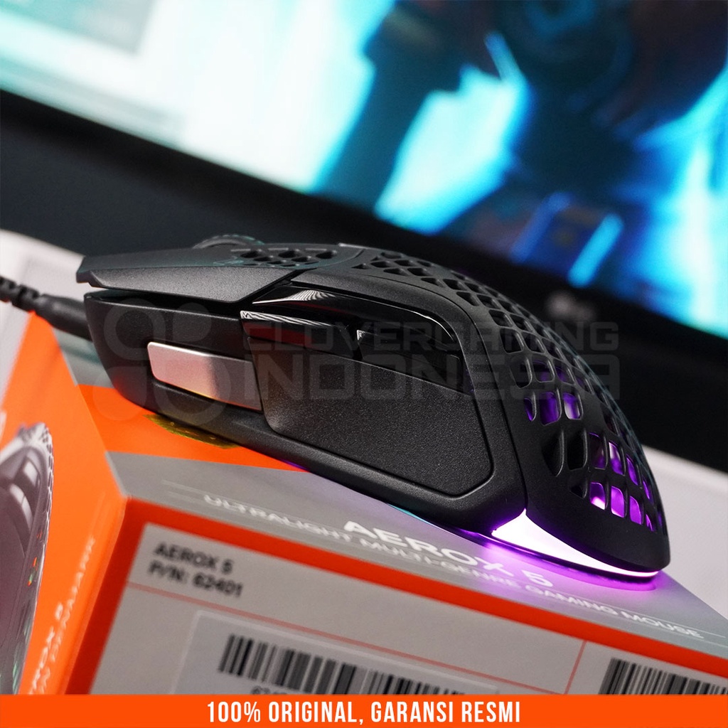 Steelseries Aerox 5 RGB Wired - Ultra Lightweight Mouse Gaming Aerox5