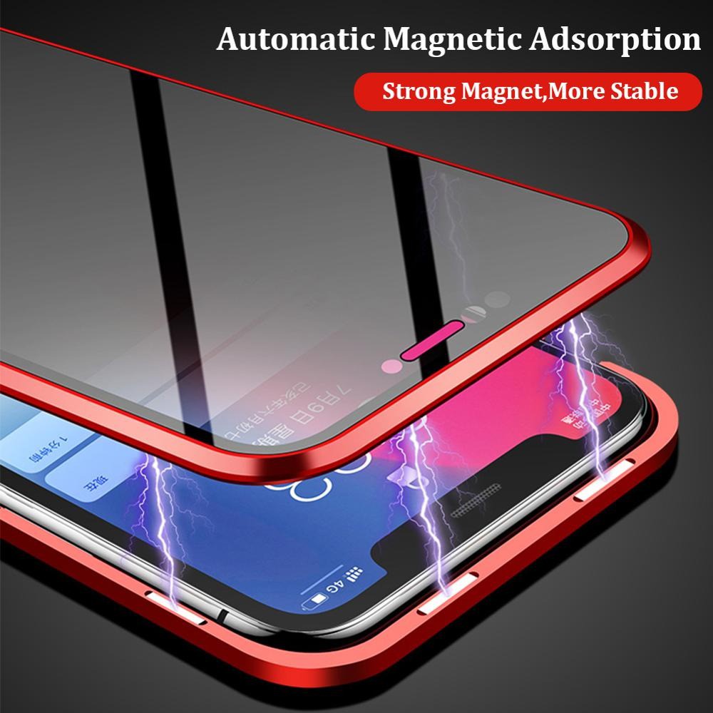 iPhone 6 Plus SPY Depan Belakang Premium 2in1 Magnetic Glass Fullcover