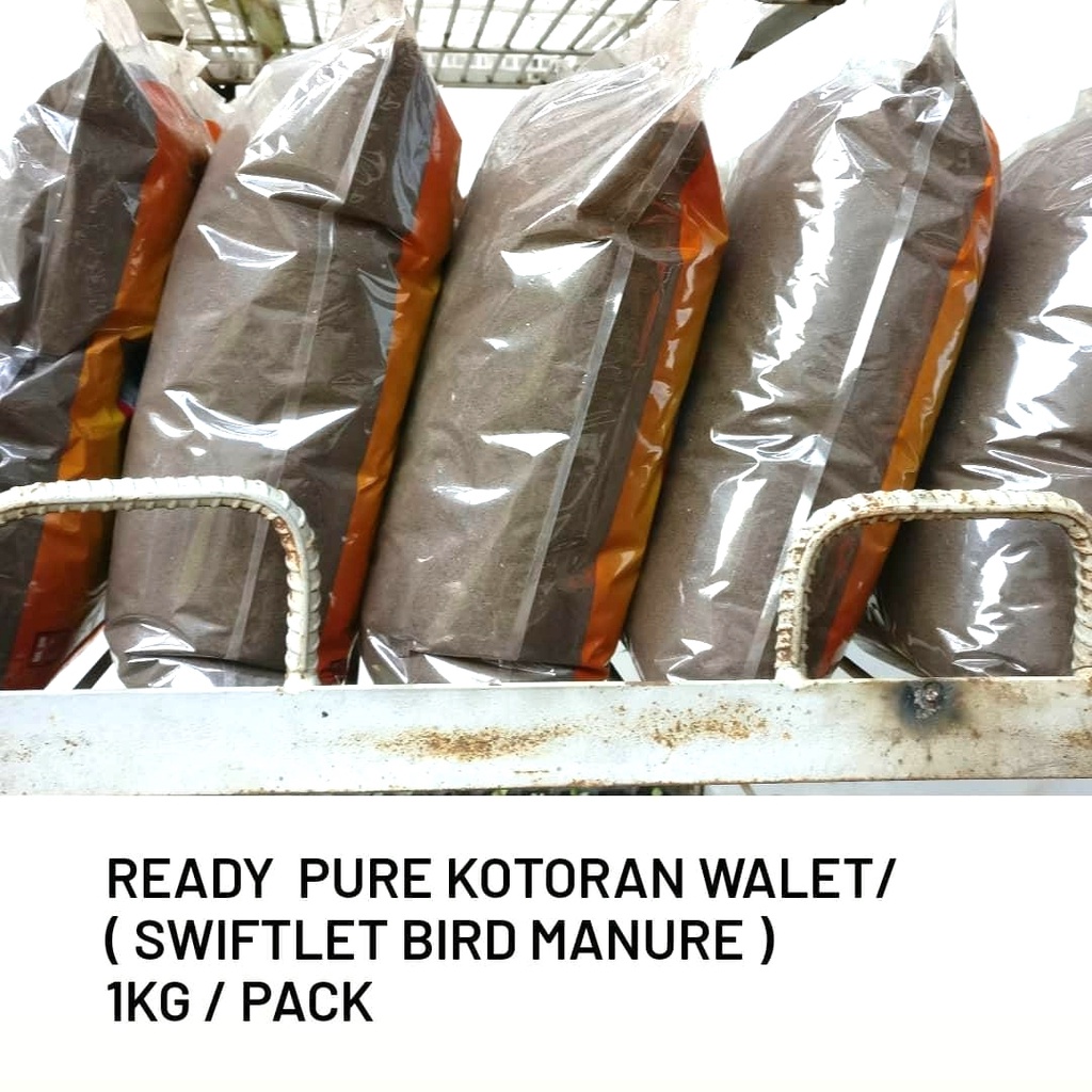 Pupuk / Kotoran burung walet asli