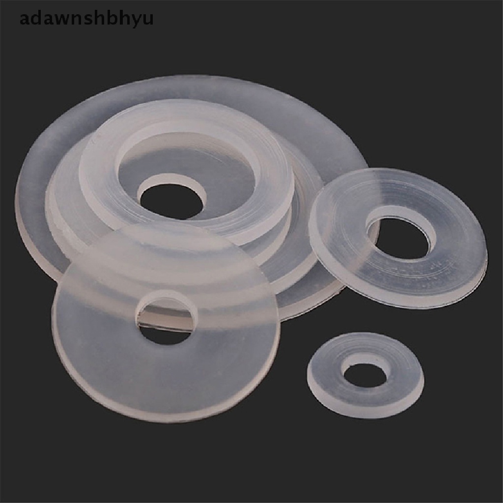 Adawnshbhyu 100pcs M3 M4 M5 M6 PVC Isolasi Polos Gasket Pad Ring Spacer Flat Washer