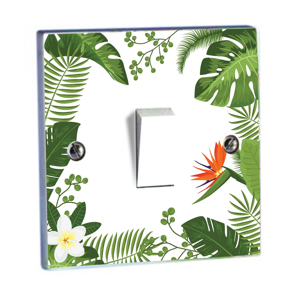 VHD Stiker Tombol Lampu  Saklar Tropical Wall Sticker 
