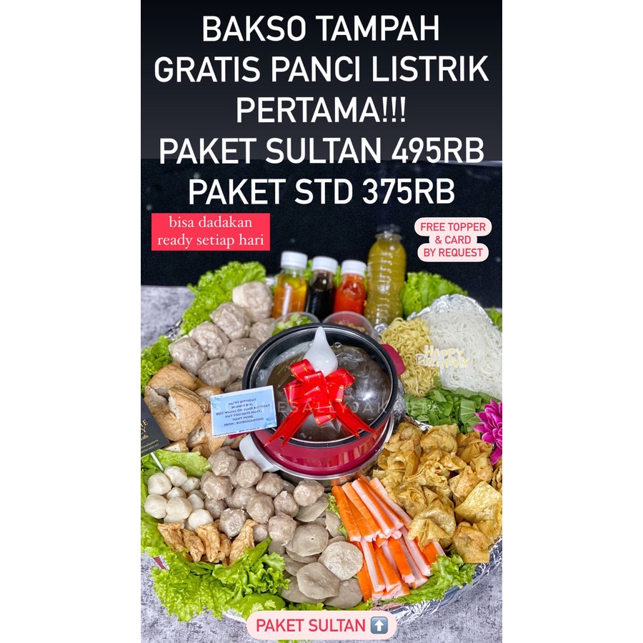 Bakso Tampah Free Panci Listrik, NOTE TGL DAN UCAPAN