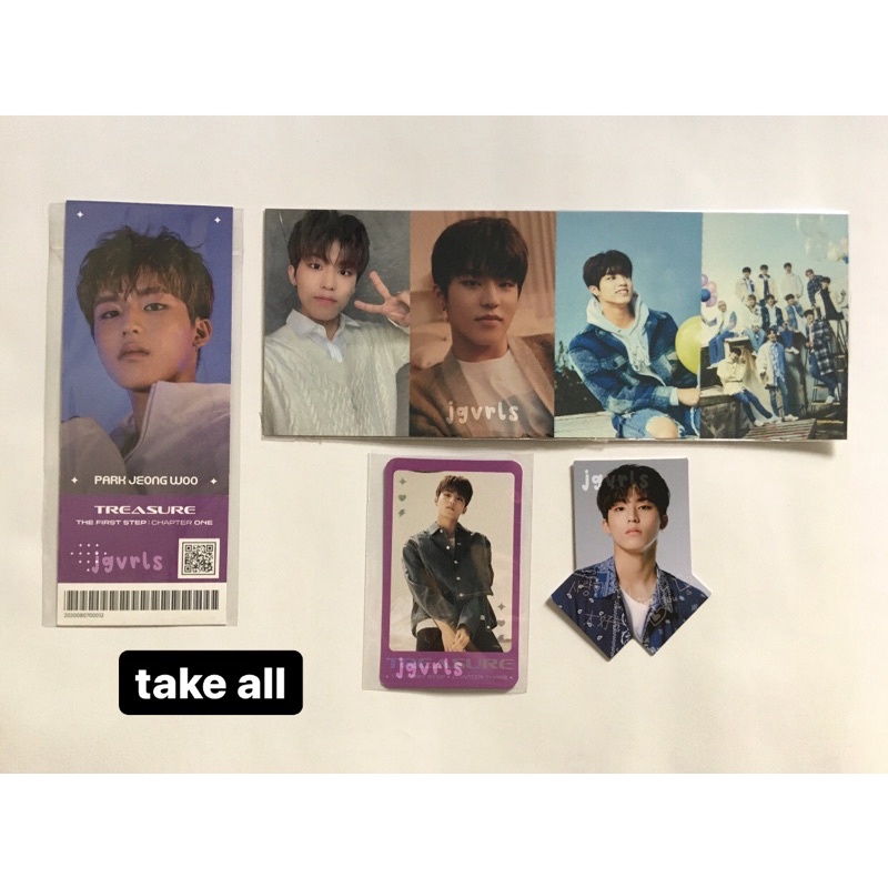BENEFIT YGS JEONGWOO TREASURE CHAPTER 1 2 3 FULL ALBUM CH FA