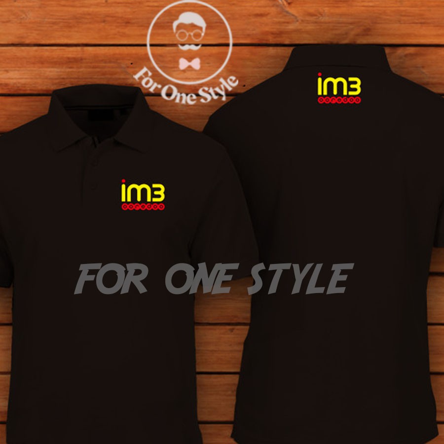 Polo Shirt Kaos POLO IM3 INDOSAT Ooredoo Kaos Perusahaan - Polo kaos Indosa Ooredoo - Custom POLO
