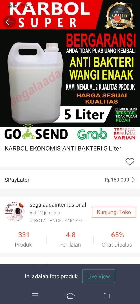 Karbol Ekonomis Anti Bakteri 5 Liter