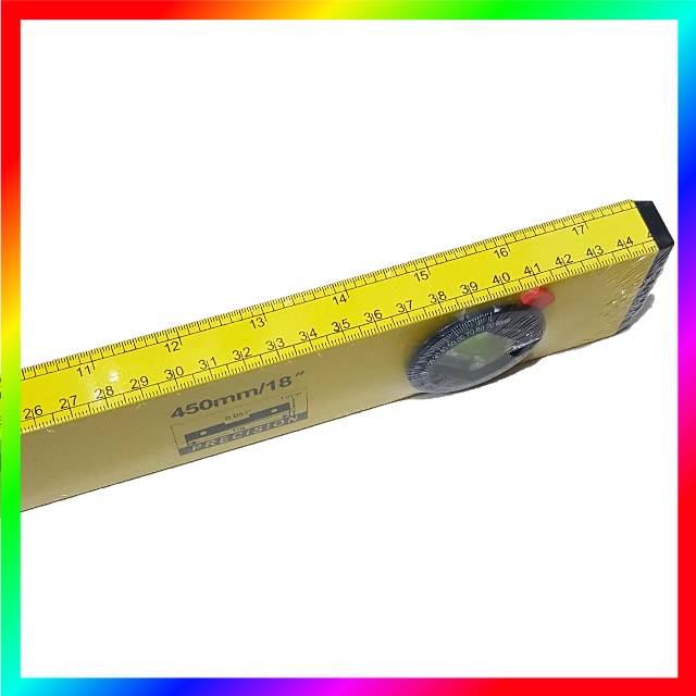 Waterpass kuning extra magnet MASSAKI 12&quot; / 18 &quot; / 24&quot; ( 30cm / 45cm / 60cm )