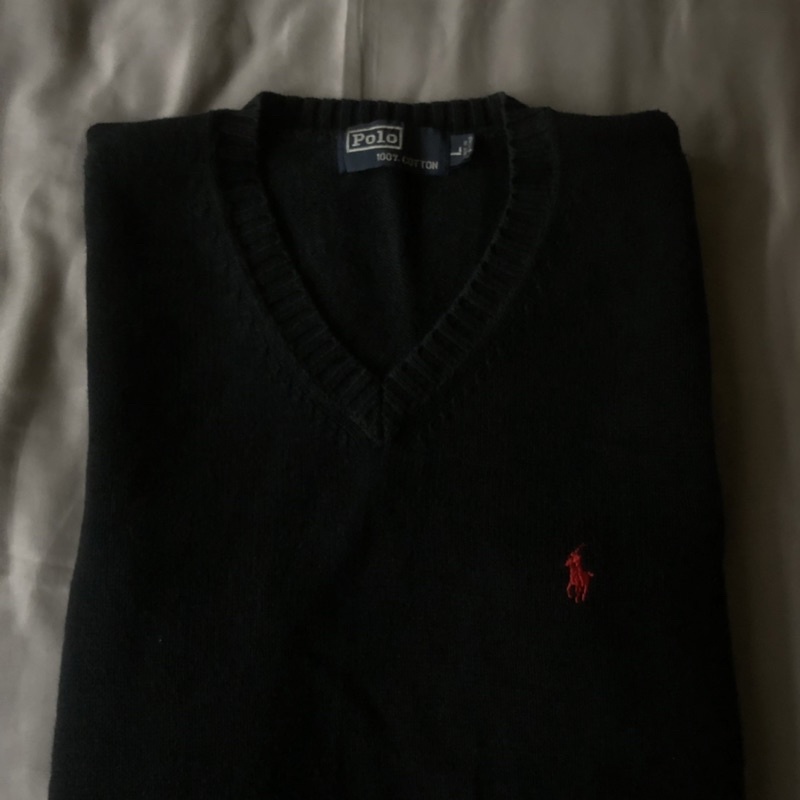 polo navy black vest polo knit polo ralph lauren vest rompi rajut hitam biru donker