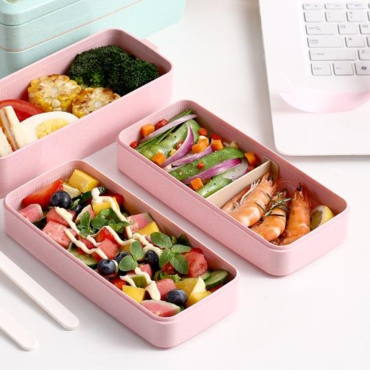 ♠ KKV - 40000KM 3 layers lunch box / Kotak makan tingkat Green / Beige 1000ml/FOOD CONTAINER ✶