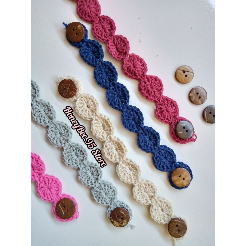 Konektor Masker Rajut | Konektor Masker Tanpa Bunga | Konektor Masker Rajut Simpel