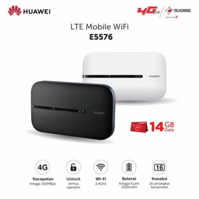 Modem Huawei E5776 4G Lte Wife Mife Free 14Gb Telkomsel Unlocked 0Ri Berkualitas
