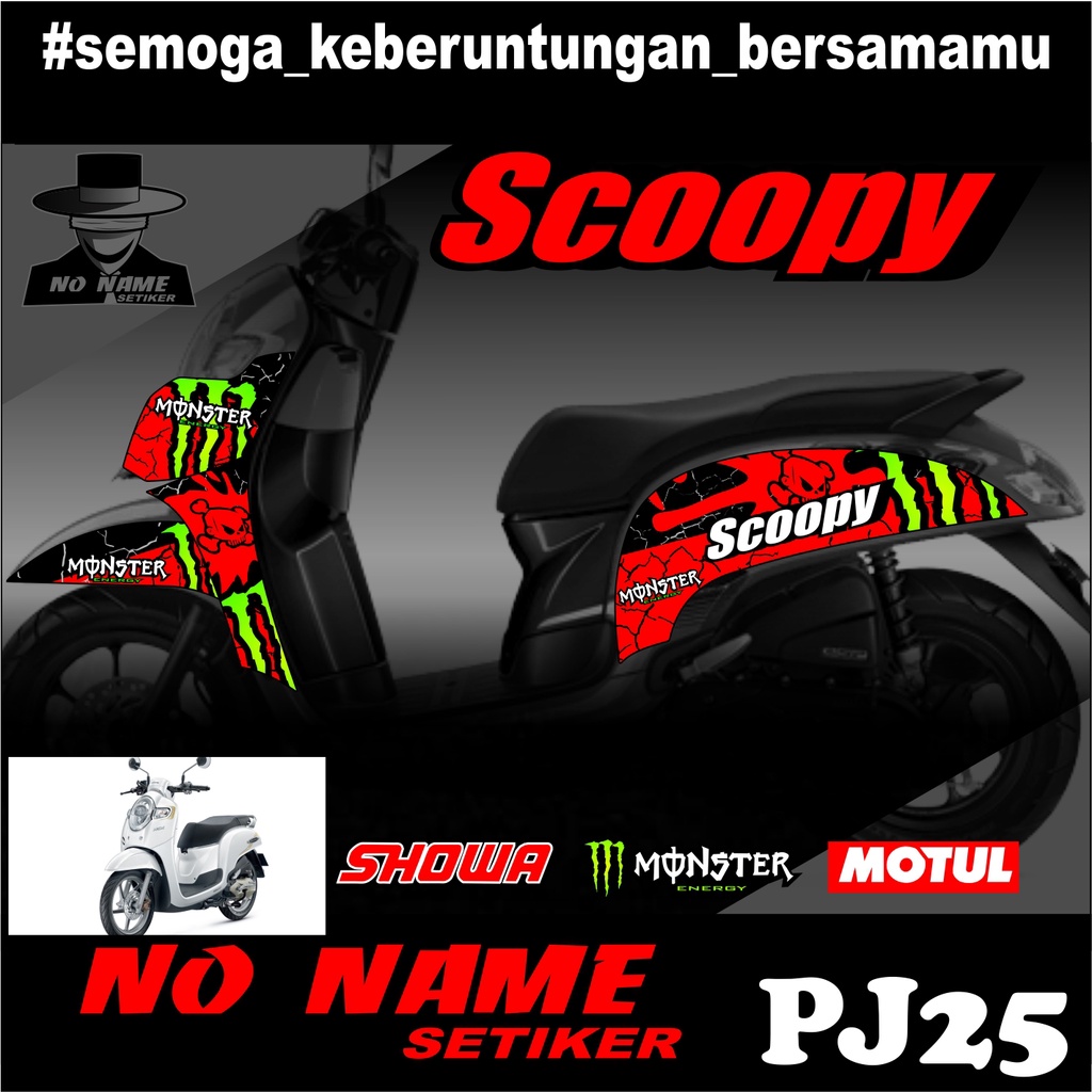 Striping Scoopy Scupy(pj25) Injeksi 2017 sampai 2020