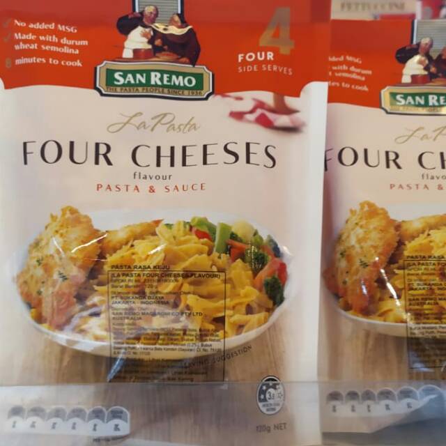 

San remo la pasta four cheese 263 120g